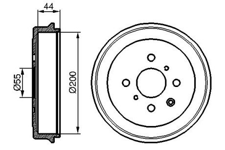 Тормозной барабан BOSCH 0 986 477 148 (фото 1)