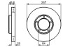 Томозний диск передн. Toyota hiace II -06 BOSCH 0986478397 (фото 1)