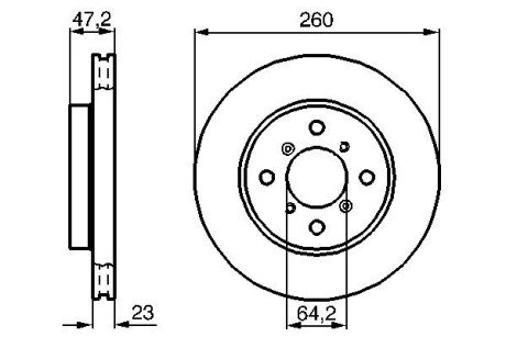 Тормозной диск BOSCH 0 986 478 415