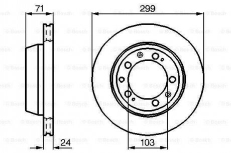 Тормозной диск BOSCH 0 986 478 417 (фото 1)