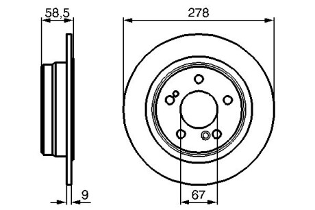 Тормозные диски BOSCH 0986478565