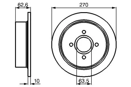 Диск тормозной BOSCH 0986478672