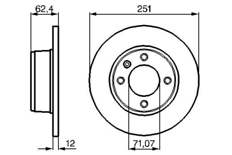 Тормозные диски BOSCH 0986478879 (фото 1)