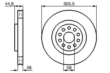 Тормозной диск BOSCH 0 986 478 963