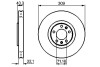 Гальмівний диск пров. peugeot 607 3.0 v6 BOSCH 0986479027 (фото 1)