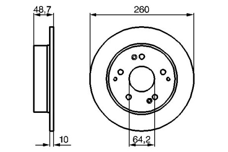 Тормозные диски BOSCH 0986479225 (фото 1)