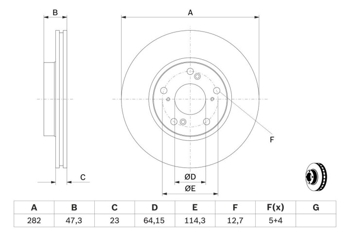 Диск тормозной BOSCH 0 986 479 A99 (фото 1)