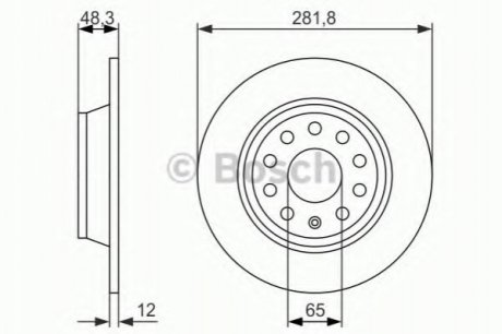 Тормозной диск BOSCH 0 986 479 B93