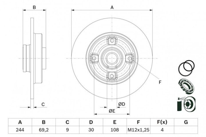 Автозапчастина BOSCH 0986479F74 (фото 1)