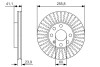 Тормозной диск BOSCH 0 986 479 R76 (фото 1)