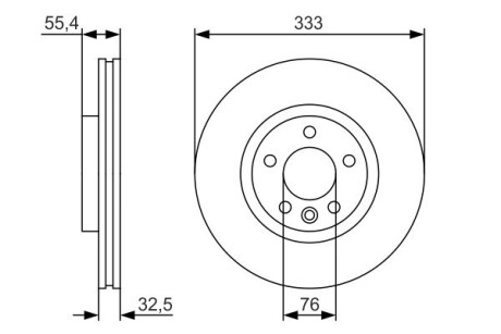 Тормозной диск BOSCH 0 986 479 S72 (фото 1)