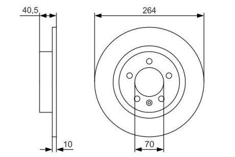 Тормозной диск BOSCH 0 986 479 S88 (фото 1)