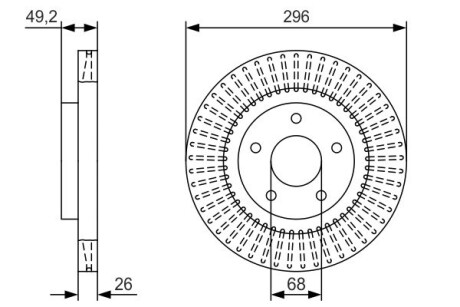 Тормозной диск BOSCH 0 986 479 T99