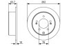 Kia гальмівний диск задн. BOSCH 0986479W12 (фото 1)