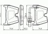 Комплект тормозных колодок, дисковый тормоз BOSCH 0 986 494 216 (фото 5)