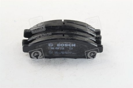 Комплект тормозных колодок, дисковый тормоз BOSCH 0 986 494 268 (фото 1)