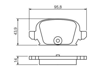 Тормозные колодки BOSCH 0986494340