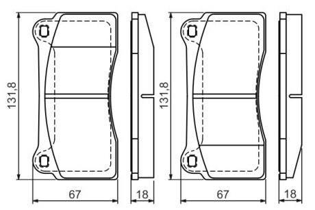 Гальмівні колодки BOSCH 0986494353