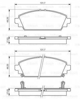 Тормозные колодки BOSCH 0986494414 (фото 1)