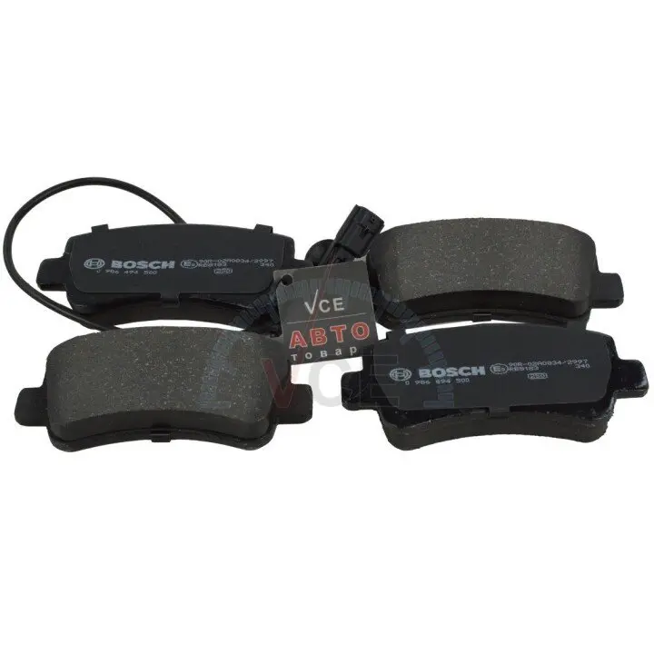 Комплект тормозных колодок, дисковый тормоз BOSCH 0 986 494 500 (фото 1)