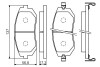 Комплект гальмівних колодок, дискове гальмо BOSCH 0 986 494 558 (фото 5)