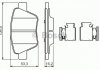 Комплект тормозных колодок, дисковый тормоз BOSCH 0 986 494 643 (фото 1)