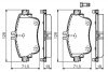 Комплект гальмівних колодок, дискове гальмо BOSCH 0 986 494 663 (фото 2)