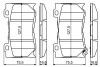 Комплект гальмівних колодок, дисковий гальмо BOSCH 0 986 494 707 (фото 7)