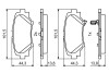 Комплект гальмівних колодок, дисковий гальмо BOSCH 0 986 494 803 (фото 7)