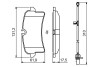 Комплект тормозных колодок, дисковый тормоз BOSCH 0 986 494 841 (фото 7)