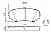 Комплект тормозных колодок, дисковый тормоз BOSCH 0 986 494 879 (фото 7)