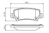 Комплект гальмівних колодок, дискове гальмо BOSCH 0 986 495 072 (фото 1)