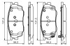 Комплект тормозных колодок, дисковый тормоз BOSCH 0 986 495 087 (фото 1)