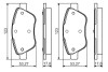 Комплект гальмівних колодок, дискове гальмо BOSCH 0 986 495 102 (фото 1)