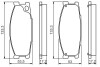 Mitsubishi кол-во тормозных колодок передних canter BOSCH 0986495130 (фото 1)