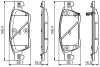 Тормозные цв. пер. infiniti g37 -14 BOSCH 0986495134 (фото 1)