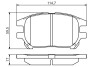 Комплект гальмівних колодок, дисковий гальмо BOSCH 0 986 495 140 (фото 1)