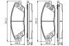 Комплект гальмівних колодок, дискове гальмо BOSCH 0 986 495 149 (фото 1)