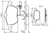 Комплект гальмівних колодок, дискове гальмо BOSCH 0 986 495 232 (фото 7)