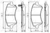 Комплект гальмівних колодок, дискове гальмо BOSCH 0 986 495 243 (фото 7)