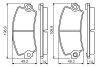 Тормозные колодки пер.. renault 21, 25, espace 1,6-2,9 BOSCH 0986495270 (фото 5)