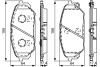 Hyundai колодки гальмівні передн.ix55 BOSCH 0986495310 (фото 1)