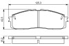 Toyota тормозные колодки передн.lexus rx 09- BOSCH 0986495330 (фото 1)