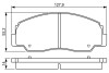 Toyota гальмівні колодки пров. land cruiser -96 BOSCH 0986495339 (фото 1)