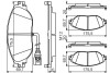 Комплект тормозных колодок, дисковый тормоз BOSCH 0 986 495 350 (фото 7)