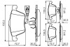 Тормозные колодки перед. audi a3/tt vw golf v, pass 05-seat leon (с датч.) BOSCH 0986495356 (фото 1)