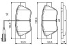 Комплект тормозных колодок, дисковый тормоз BOSCH 0 986 495 378 (фото 7)