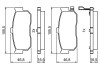 Гальмівні колодки задн. nissan almera 00- maxima qx 00- BOSCH 0986495387 (фото 1)