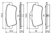 Комплект гальмівних колодок, дискове гальмо BOSCH 0 986 495 403 (фото 5)