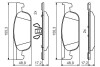 Renault колодки тормоза. фартук logan, sandero 12- BOSCH 0986495424 (фото 1)